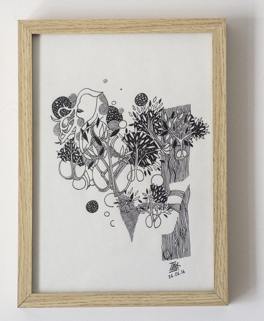 Illustration à l'encre de Chine