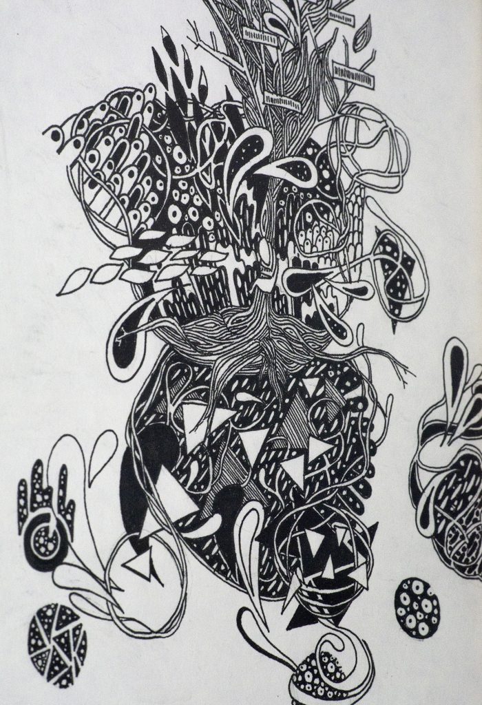 Illustration à l'encre de Chine