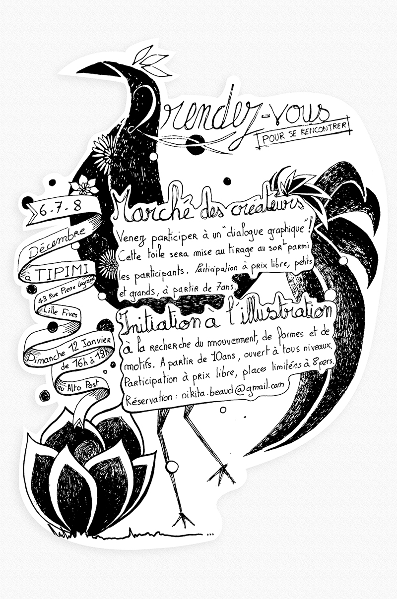 Exposition et rencontre à Lille Fives, 12 2019 – 01 2020