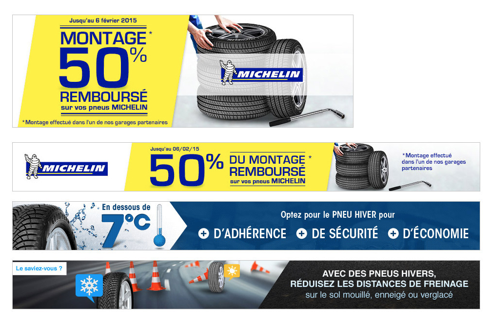Création d’encart & bannières Animation commerciale  