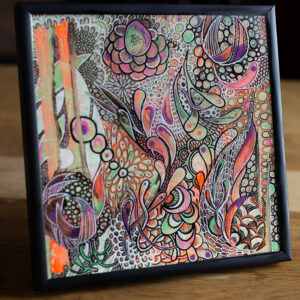 Peinture acrylique abstraite